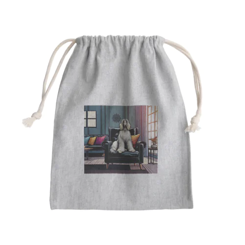 シャ・リオン（アフガンハウンド） Mini Drawstring Bag