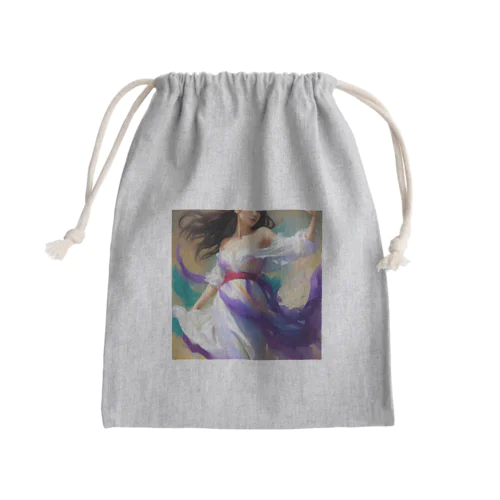 エーテルの踊り手 - Ethereal Elegance Mini Drawstring Bag