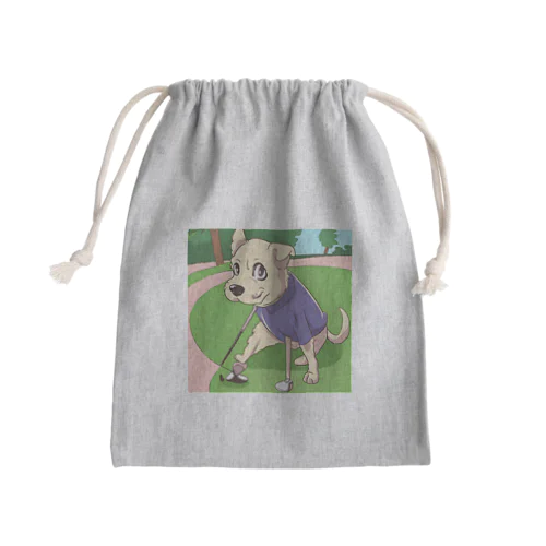 プロゴルファー犬 Mini Drawstring Bag