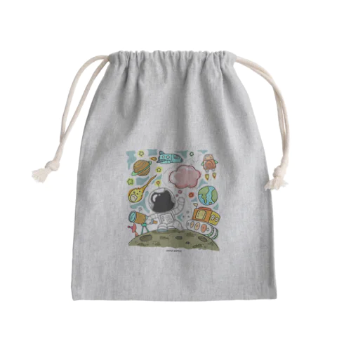 Earth君 Mini Drawstring Bag