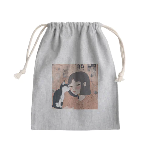 あやぼちゃん Mini Drawstring Bag