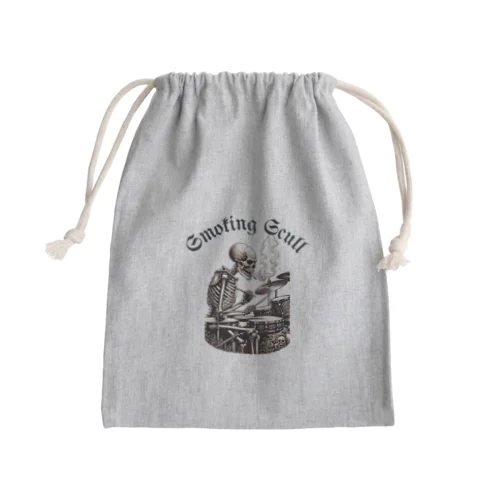 smoking　skull （ドラムバージョン） Mini Drawstring Bag