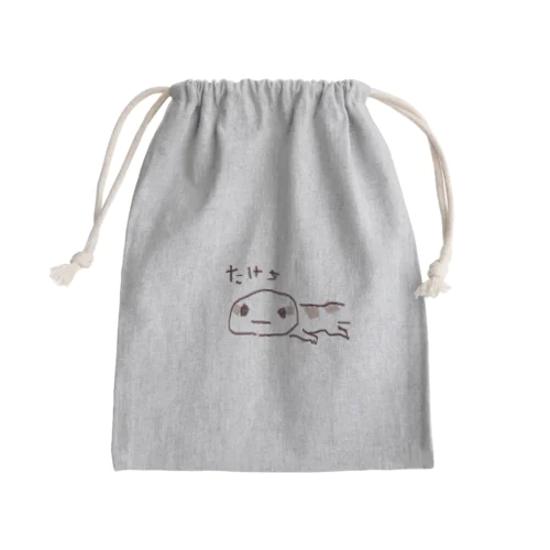 たけちの Mini Drawstring Bag