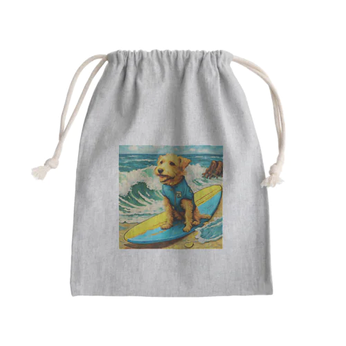 波乗りDog Mini Drawstring Bag