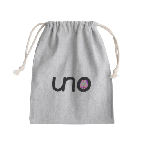 UNOロゴ×ドットビキニヒップ Mini Drawstring Bag