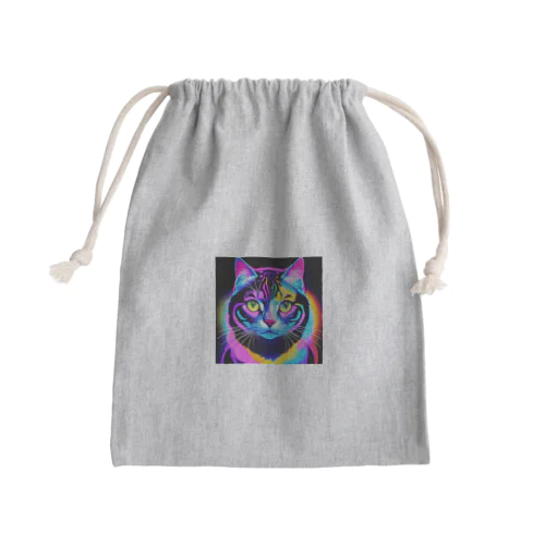 カラフルサイバーキャット vol2 Mini Drawstring Bag