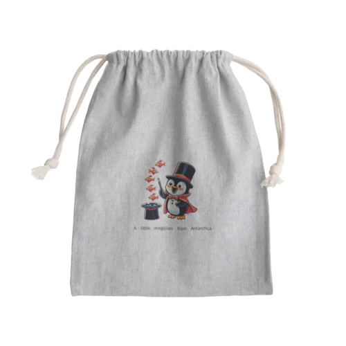 ペンギンのマジカル・パフォーマンス Mini Drawstring Bag