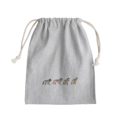 狼の群れ Mini Drawstring Bag