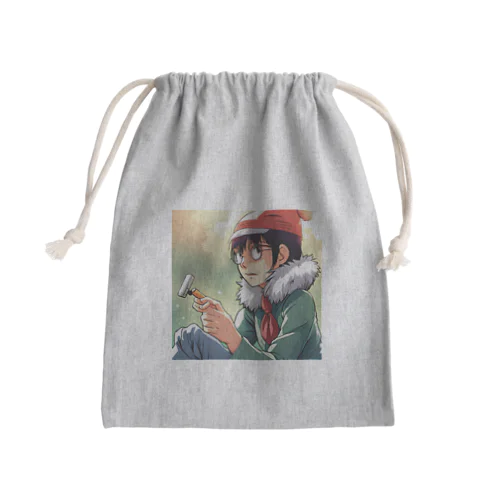 ドット絵のゆうこちゃん Mini Drawstring Bag