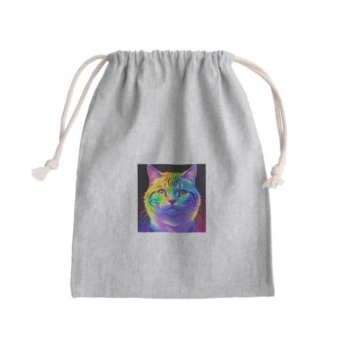 カラフルサイバーキャット vol3 Mini Drawstring Bag