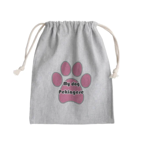 愛犬ペキニーズ Mini Drawstring Bag