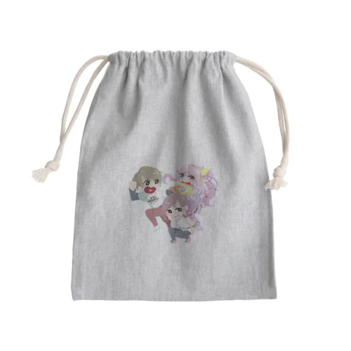 関西弁がーるず🩵💜🩷 Mini Drawstring Bag