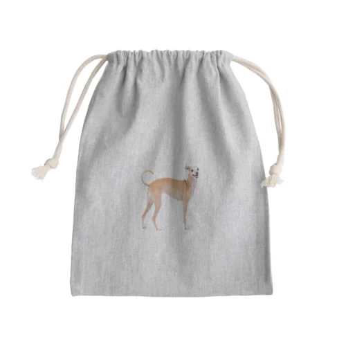 イタグレのたび Mini Drawstring Bag