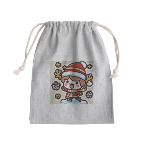 冬の魔法使い Mini Drawstring Bag