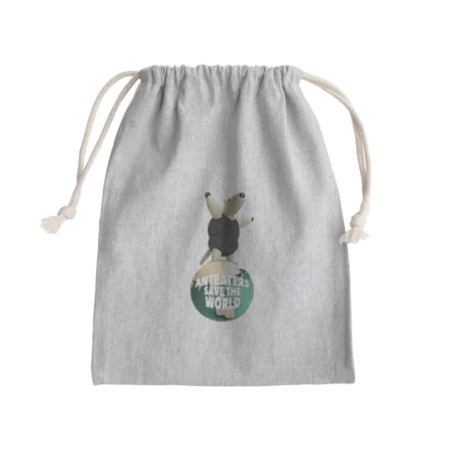 アリクイが世界を救う Mini Drawstring Bag