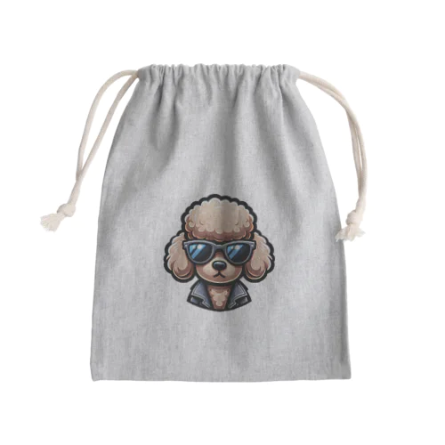 トイプードルのひかるくん(シンプルバージョン) Mini Drawstring Bag