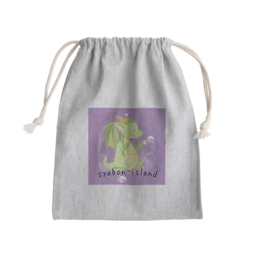 シャボン玉と龍の子 Mini Drawstring Bag