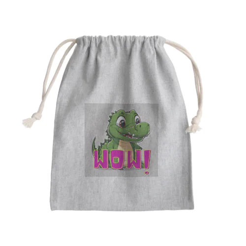 ワニはワニワニ Mini Drawstring Bag