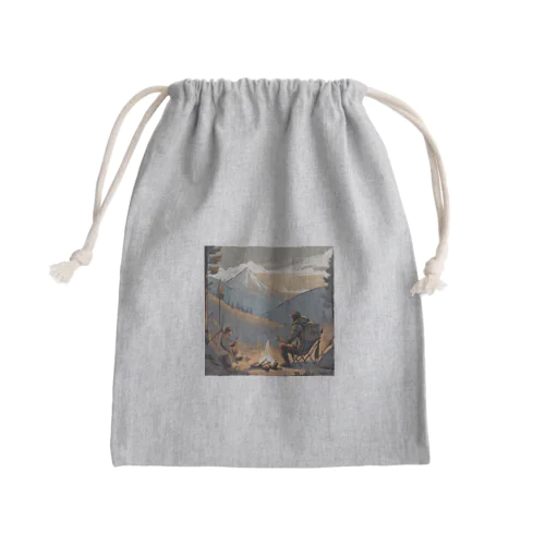 Camp life Mini Drawstring Bag