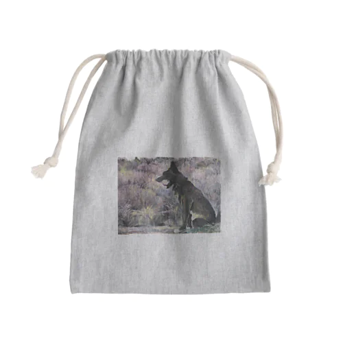 甲斐犬の大あくび Mini Drawstring Bag