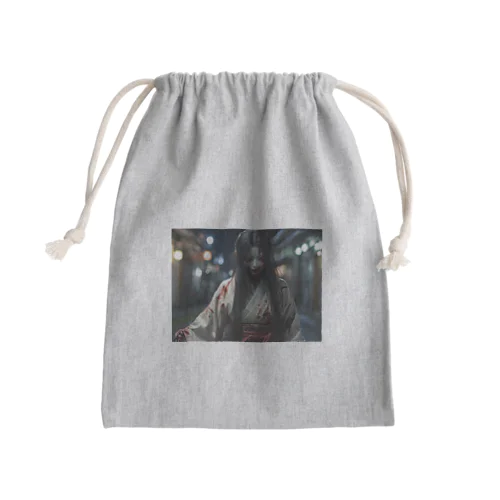 怨霊 Mini Drawstring Bag