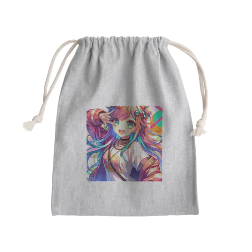 エネルギッシュ・アニメーション Mini Drawstring Bag