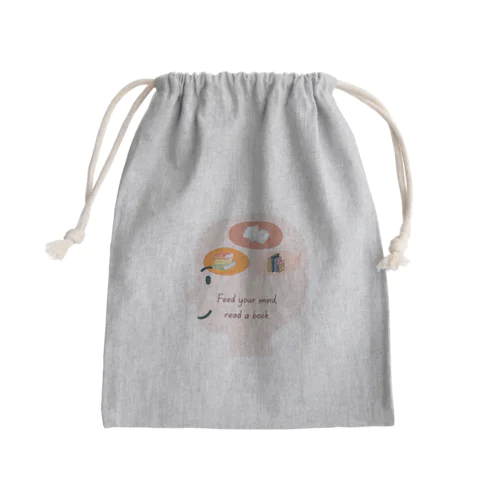 本は栄養 Mini Drawstring Bag