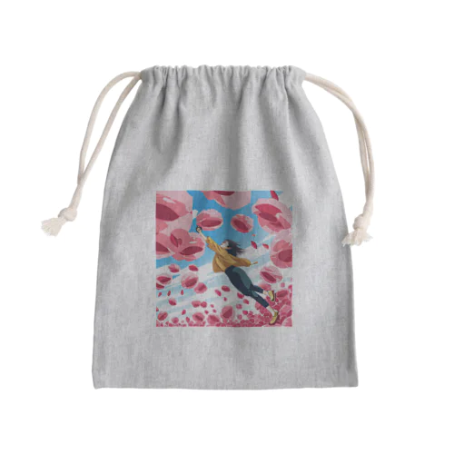 ひらりん Mini Drawstring Bag