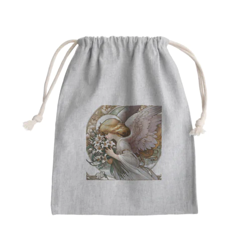 花天使　アール・ヌーヴォー風 Mini Drawstring Bag