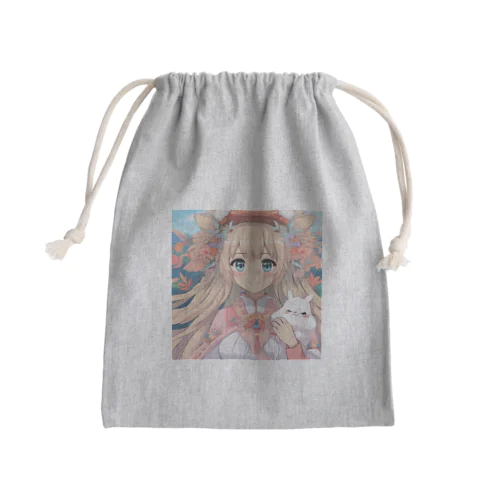 ほわほわガール Mini Drawstring Bag