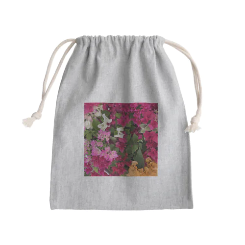 Flower_Bougainvillea Mini Drawstring Bag