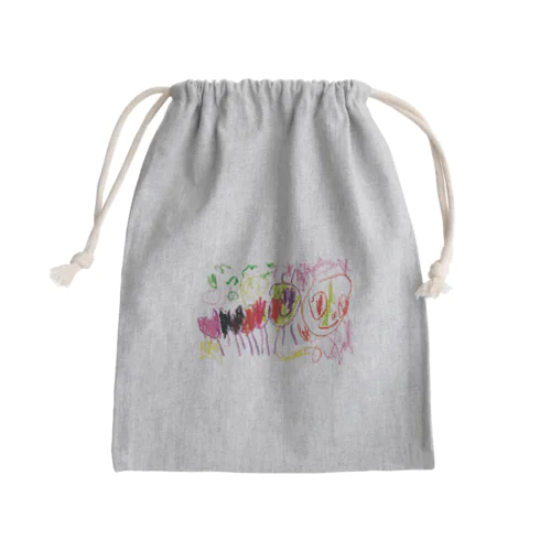 みーみちゃんのあおむし Mini Drawstring Bag