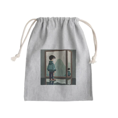 孤独な少年　　 Mini Drawstring Bag