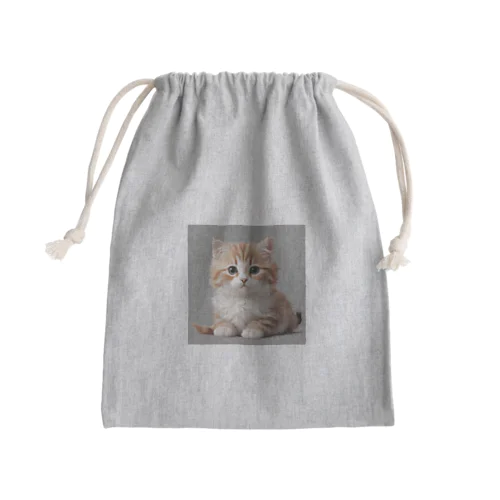 ニャー Mini Drawstring Bag