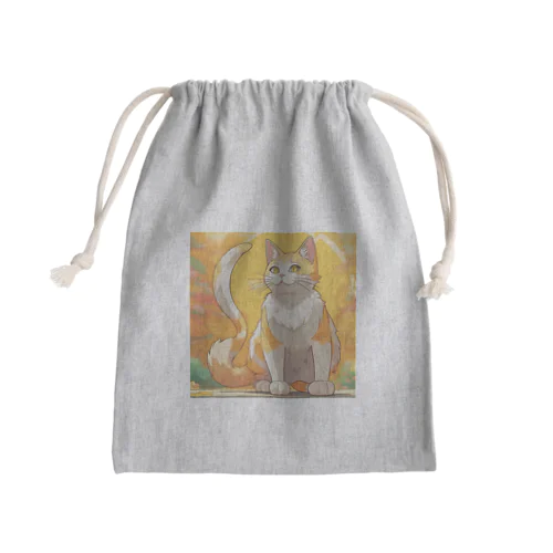 希望の猫 Mini Drawstring Bag