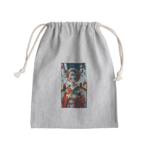 和洋折衷クリスマス Mini Drawstring Bag