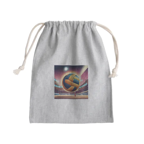 beach volleyball ！！ Mini Drawstring Bag