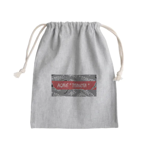 AGAVE”TITANOTA”シグネチャーロゴ Mini Drawstring Bag