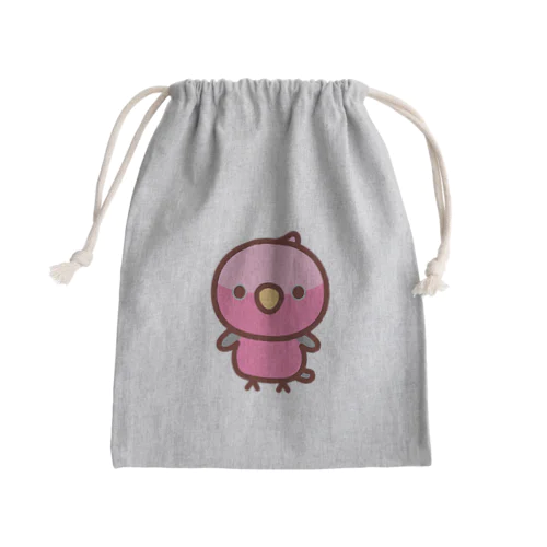 モモイロインコ Mini Drawstring Bag