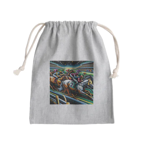 競馬 Mini Drawstring Bag