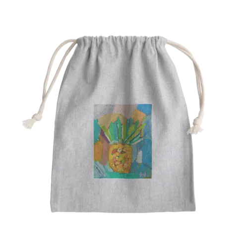 Oil art 3 Mini Drawstring Bag