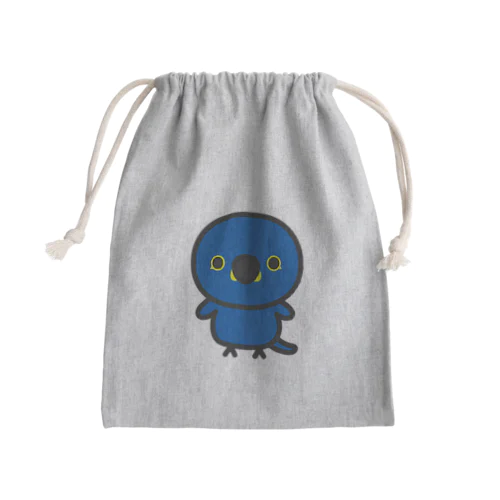 スミレコンゴウインコ Mini Drawstring Bag