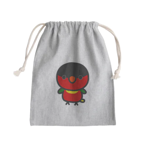 ヨダレカケズグロインコ Mini Drawstring Bag