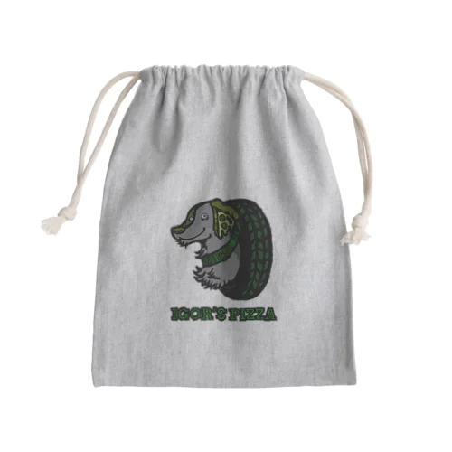 IGOR‘S PIZZA ロゴ Mini Drawstring Bag