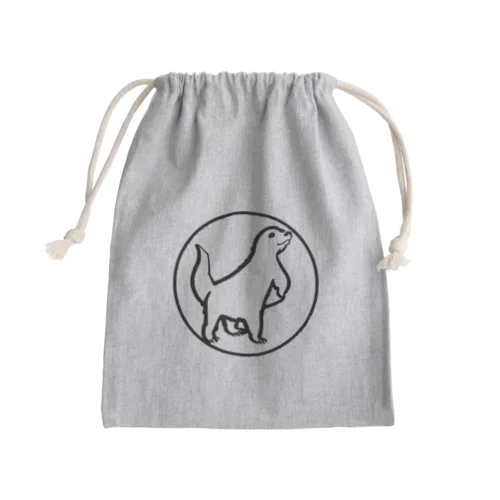 ロゴマーク風カワウソくん Mini Drawstring Bag