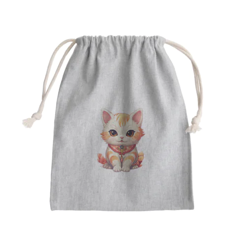 縁起猫 Mini Drawstring Bag