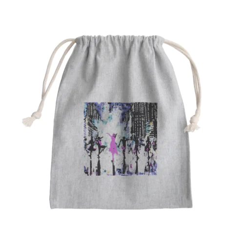 new york dancer Mini Drawstring Bag