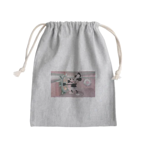 蒸気船ウィリー Mini Drawstring Bag