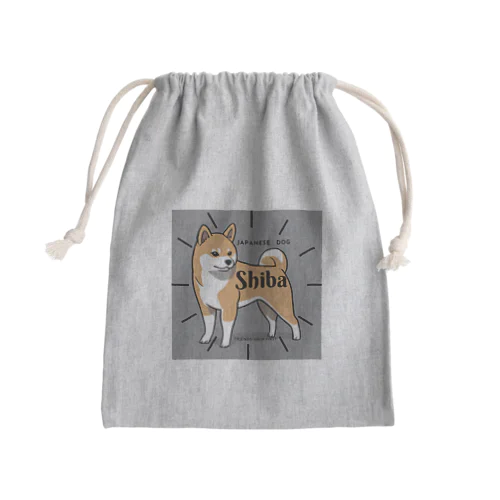 ジャパニーズわんこShiba Mini Drawstring Bag