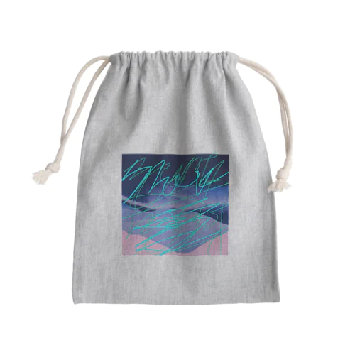 snow angel Mini Drawstring Bag